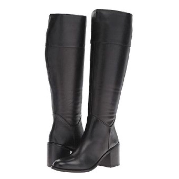 Samuela Aldo Black Leather Boots - Picture 1 of 10